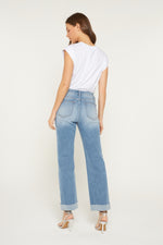 HR Cuffed Straight Leg Denim