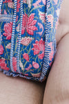Seascape Large Quilted Ruffle Tote