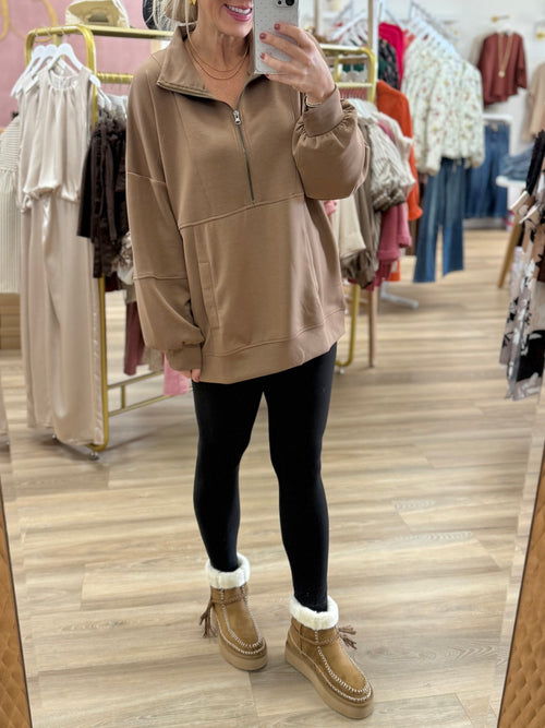 1/4 Zip Pullover Sweatshirt