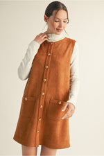 Camel Suede Dress