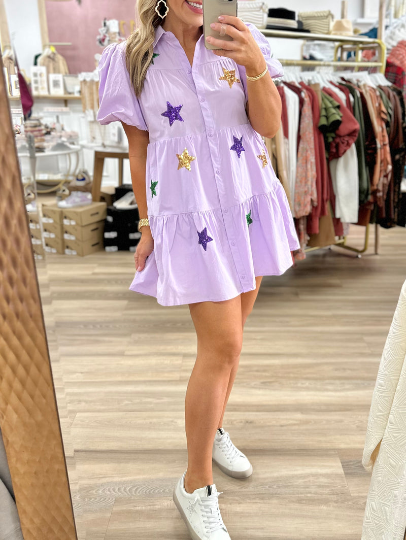 MG Lavender Star Dress