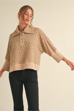 Taupe 3/4 Sleeve Top