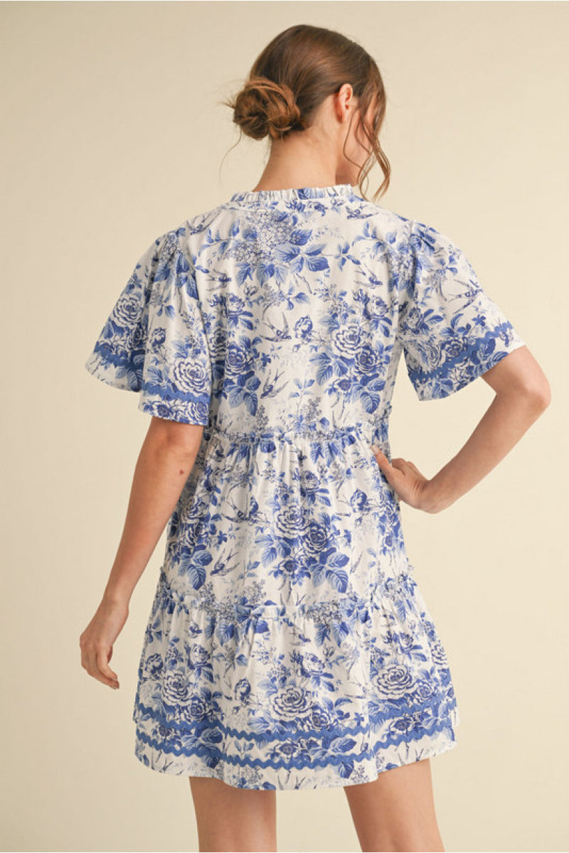 Blue Floral Dress