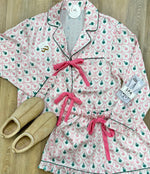 Pink/White w/Tree PJ Set