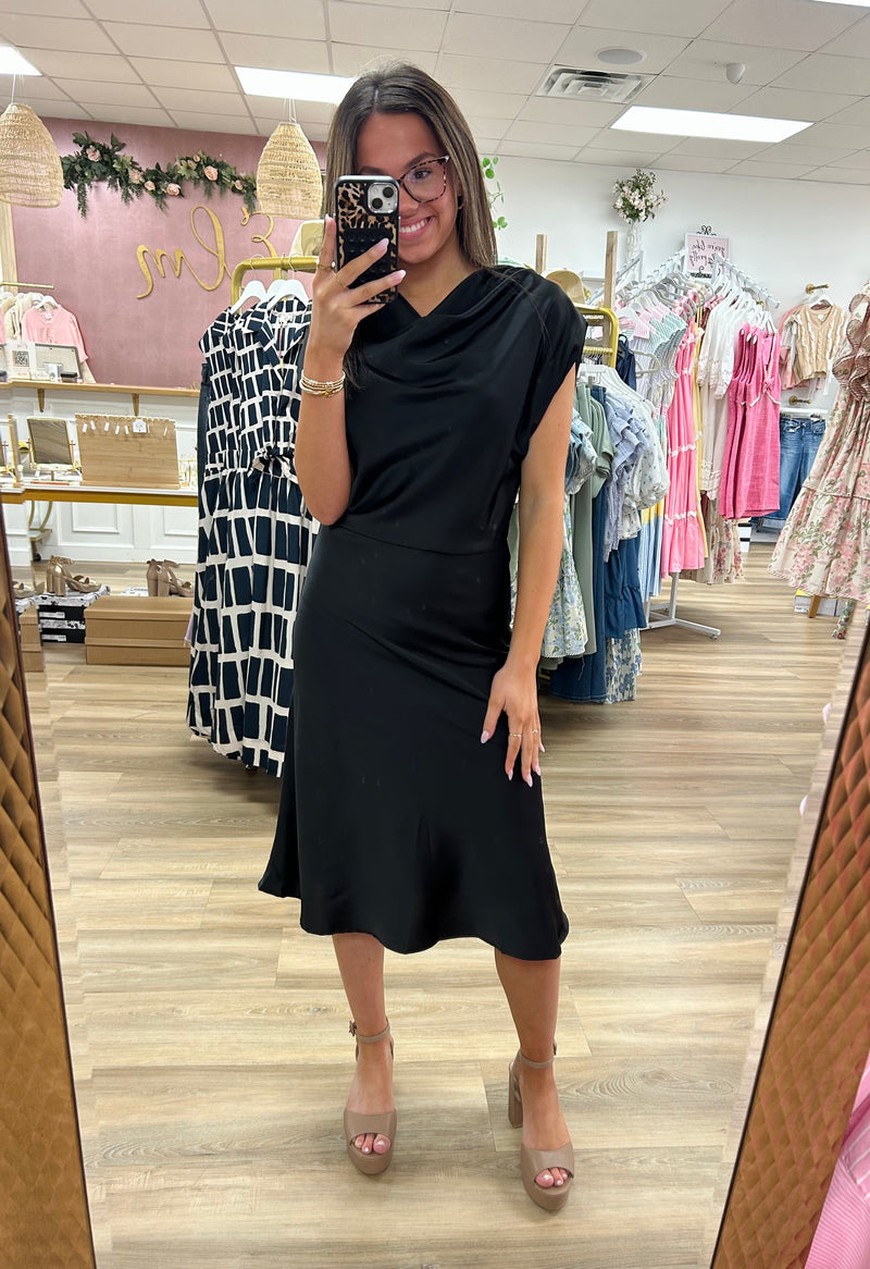 Black Midi Dress