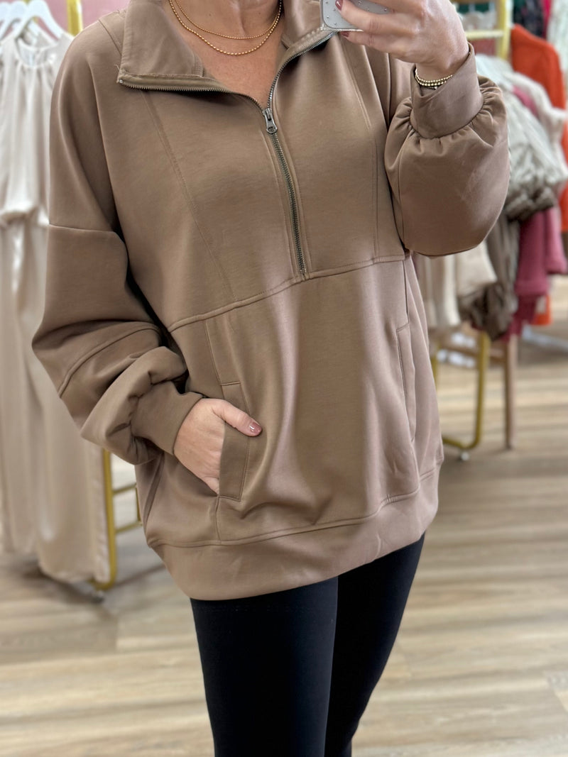 1/4 Zip Pullover Sweatshirt