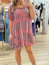 Mauve Plaid Dress