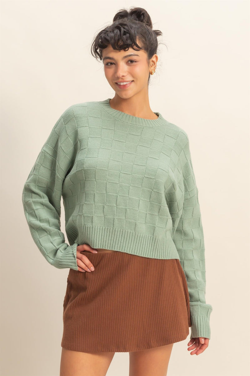 Sage Cropped Sweater