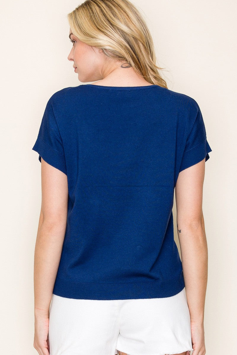 Solid Pullover Top