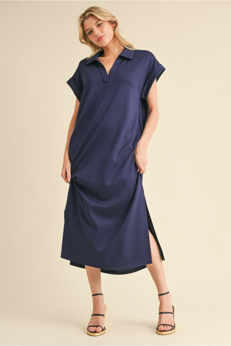 Navy Midi Dress