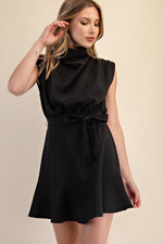 Cowl Neck Sleeveless Dress