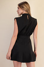 Cowl Neck Sleeveless Dress