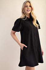 Black Button Down Dress