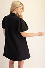 Black Button Down Dress