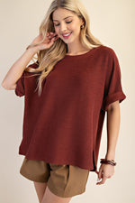 Dolman Sleeve Solid Top