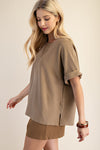 Dolman Sleeve Solid Top