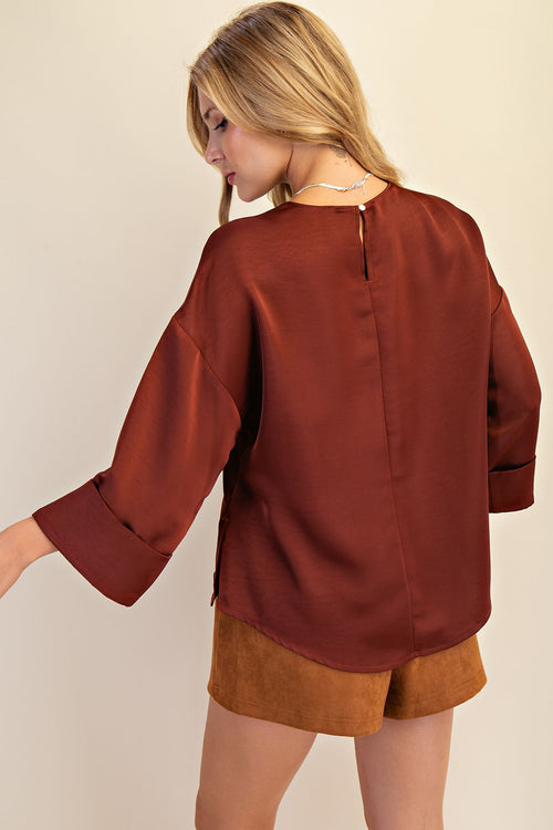 Sienna Cuffed Sleeve Blouse