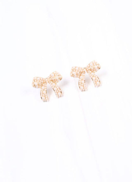 Paige Pearl Bow Earring