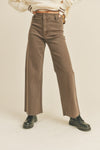 Brown Wide Leg Denim