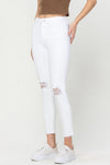 White Skinny Jeans-Vervet