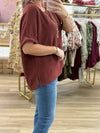 Dolman Sleeve Solid Top