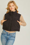 Cropped Puffer Vest