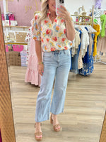 Floral V-Neck Top