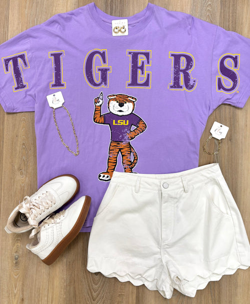 Lavender Mike The Tiger Tee