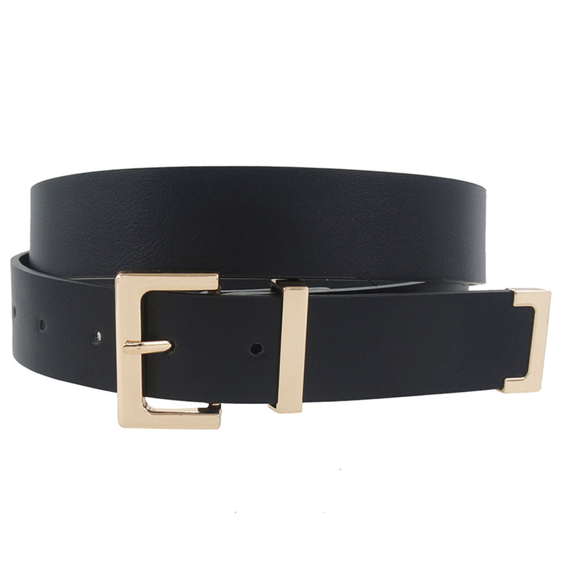 Solid Square Buckle Belt