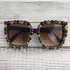 Rhinestone Mardi Gras Sunglasses