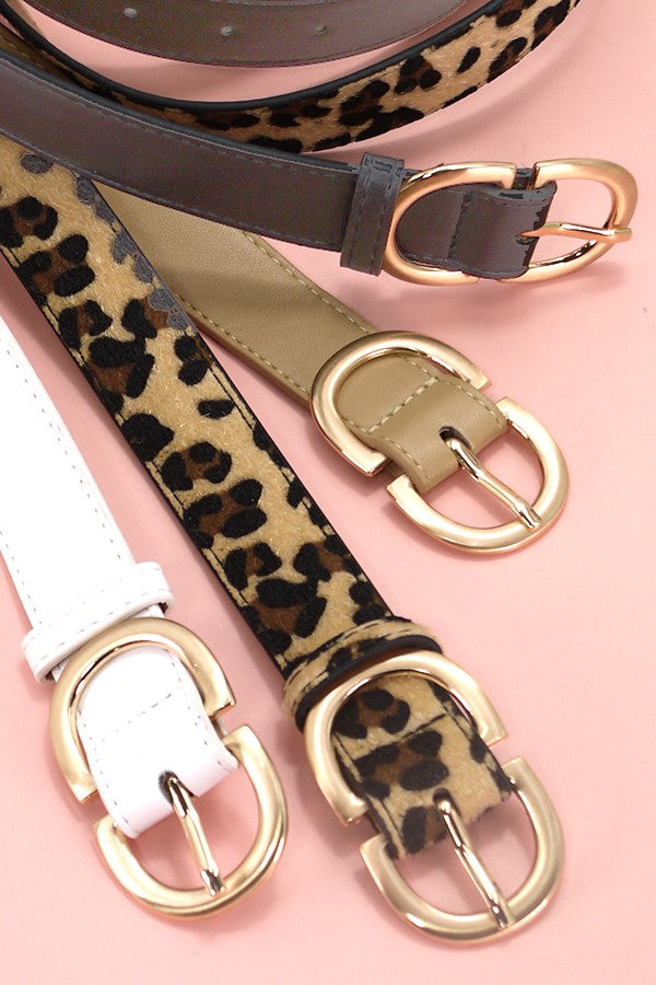 Faux Leather Belt