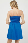 Royal Blue Strapless Dress