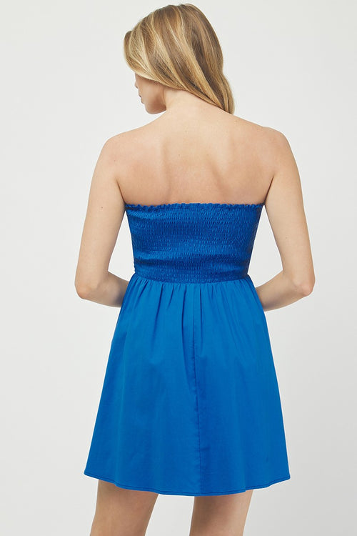 Royal Blue Strapless Dress