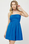 Royal Blue Strapless Dress