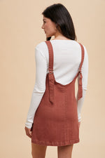 Brick Overall Dress