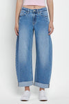 Cuffed Barrel Jeans