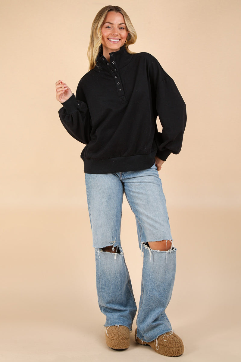 1/4 Button Down Henley