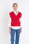 Red Sweater Vest