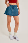 Flared Denim Skirt