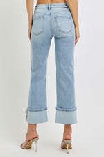 Light Wash Cuffed Denim