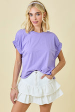 Lavender Knit Top