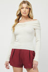 Cream Off the Shoulder Top