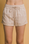 Linen Drawstring Shorts