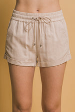 Linen Drawstring Shorts