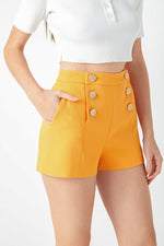 Gold Shorts w/Buttons
