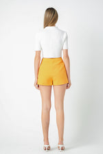 Gold Shorts w/Buttons