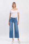 HR Crop Slim Wide Denim