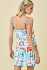 Paradise Print Mini Dress