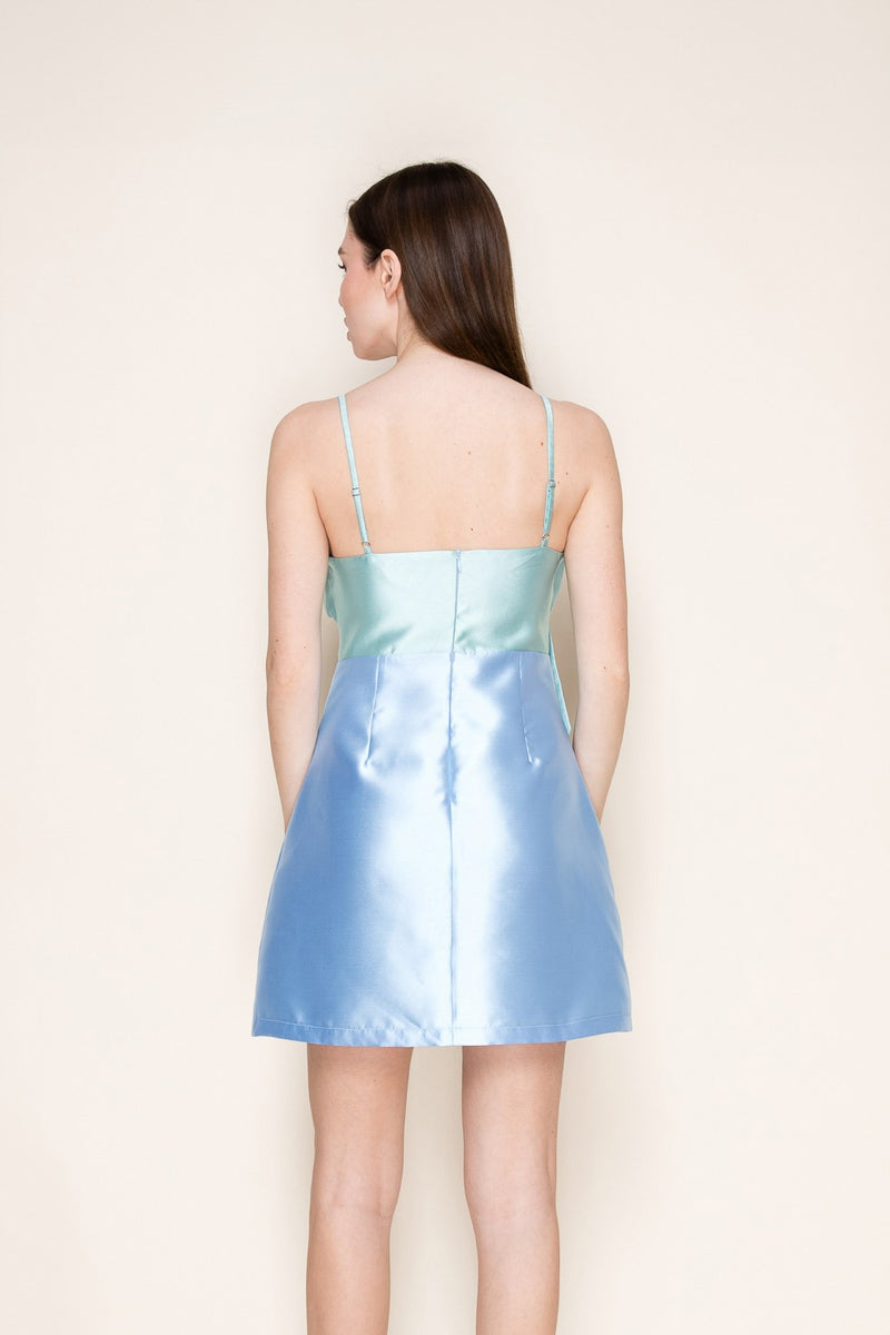 Two-Tone Mini Dress