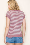 Mauve Stripe Top